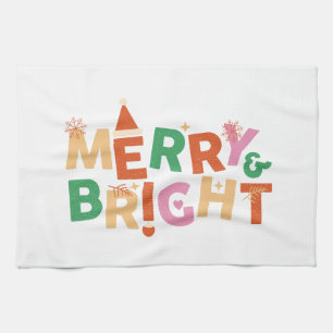 Merry & Bright farbenfroher Urlaub Geschirrtuch