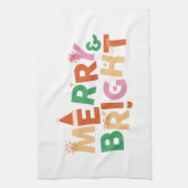 Merry & Bright farbenfroher Urlaub Geschirrtuch (Vertikal)