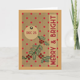 Merry & Bright Feiertagskarte