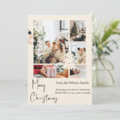 Merry & Bright Feiertagskarte (Stehend Vorderseite)