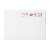 Merry & Bright | Ferien-Rücksendeadresse (Rückseite)