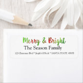 Merry & Bright Ferienlabel (Insitu)