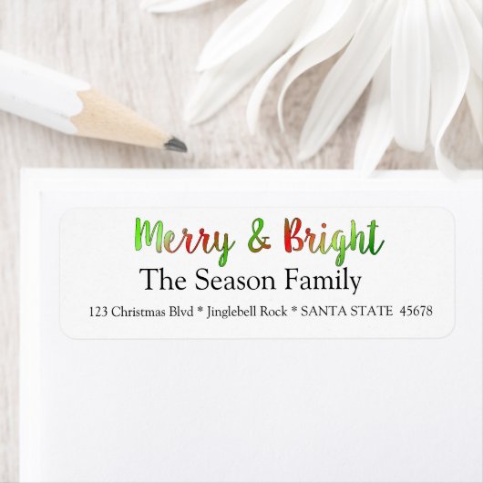 Merry & Bright Ferienlabel (Insitu)