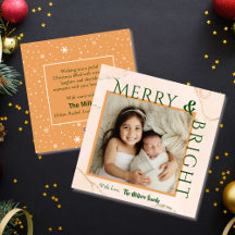 Merry & Bright fette Typografie 1 Foto modern nied