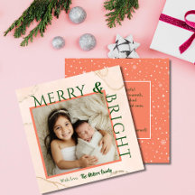 Merry & Bright fette Typografie 1 Foto modern nied