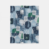 Merry & Bright Fleecedecke (Vorderseite)