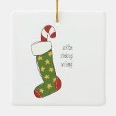 Merry & Bright Foto Keramik Keramikornament (Rückseite)