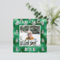 Merry & Bright Foto Metallic Glitzer