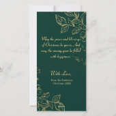 Merry & Bright Foto Weihnachtskarte Feiertagskarte (Rückseite)