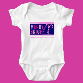 Merry & Bright, Frohe Weihnachten Baby Strampler