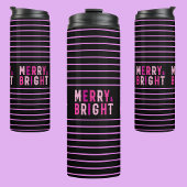 Merry & Bright, Frohe Weihnachten, Weihnachtsgesch Thermosbecher