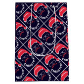 Merry & Bright, Frohe Weihnachtsmann Mittlere Geschenktüte (Rückseite)