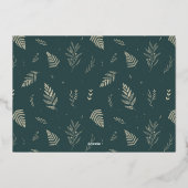 Merry & Bright Full Foto Folien Feiertagskarte (Rückseite)