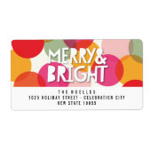Merry & Bright Fun farbenfroh Confetti Dots Holida (Vorne)