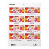 Merry & Bright Fun farbenfroh Confetti Dots Holida (Vorne)