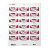 Merry & Bright Fun farbenfroh Confetti Dots Holida Adressaufkleber (Vorne)