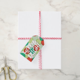 Merry & Bright Fun farbenfroh Confetti Dots Holida Geschenkanhänger