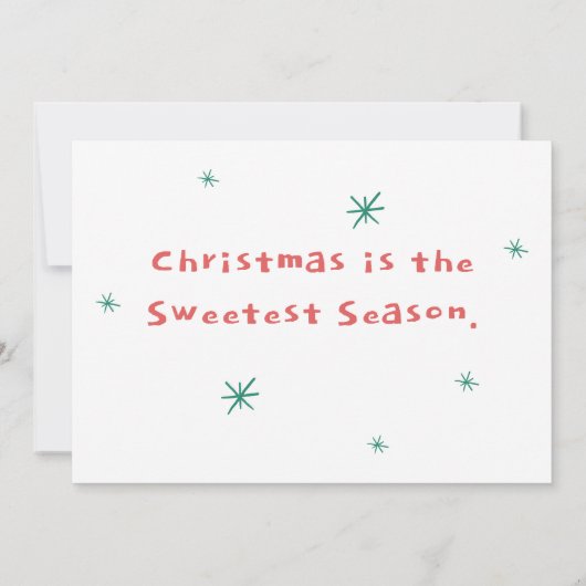 Merry & Bright Fun Pine Stilvolle Weihnachtskarten Karte (Rückseite)