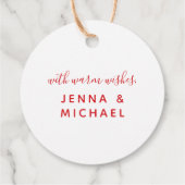 Merry & Bright Geschenkanhänger (Rückseite)