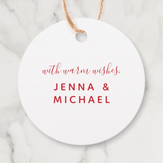 Merry & Bright Geschenkanhänger (Rückseite)