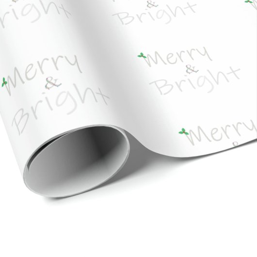 Merry & Bright Geschenkpapier (Rolleneckpunkt)