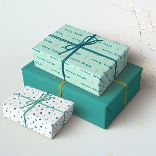 Merry + Bright Gift Wrap Geschenkpapier