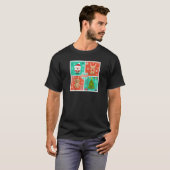 Merry Bright Gingerbread Weihnachtsbaum Niedlich S T-Shirt (Vorne ganz)