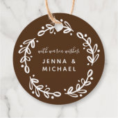 Merry & Bright Gingerbrot Cookies Geschenkanhänger (Rückseite)