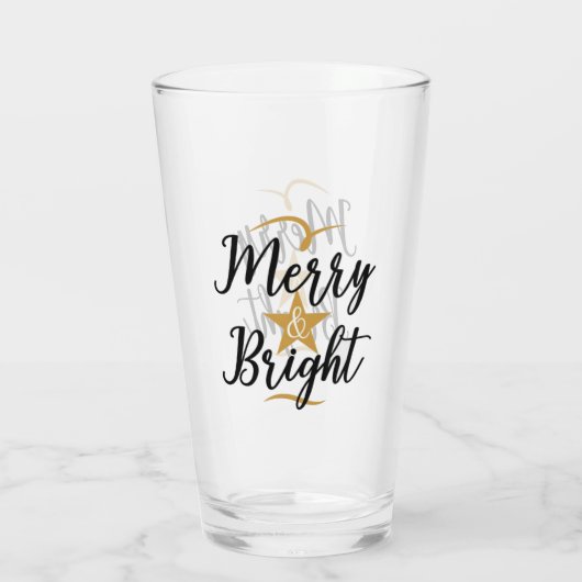 Merry & Bright Glas (Rückseite)