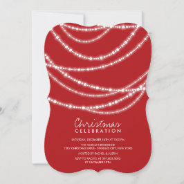 Merry & Bright Glitzern Chic Feier einladen Einladung