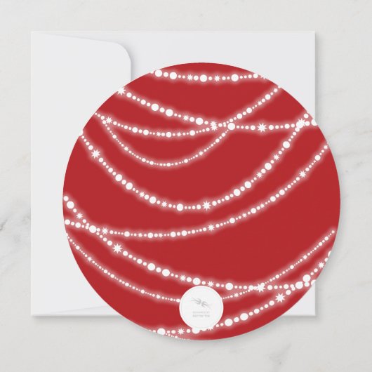 Merry & Bright Glitzern Chic Feier einladen Einladung (Rückseite)