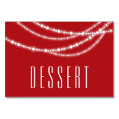 Merry & Bright Glitzern Holiday Table Food Card Tischnummer (Rückseite)