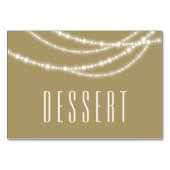 Merry & Bright Glitzern Holiday Table Food-Zeichen Tischnummer (Vorderseite)