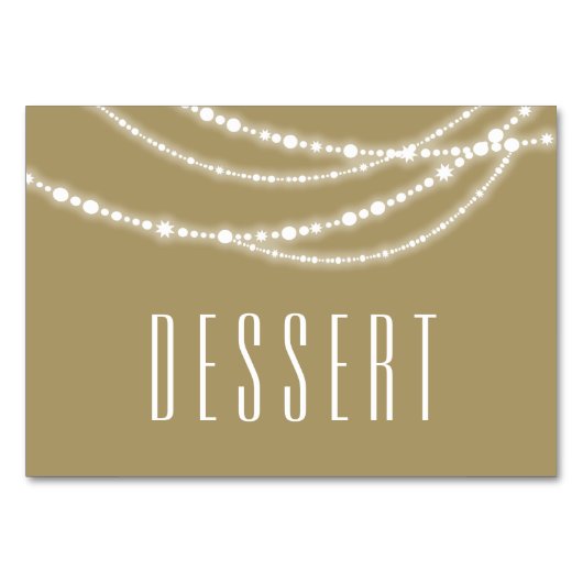 Merry & Bright Glitzern Holiday Table Food-Zeichen Tischnummer (Vorderseite)