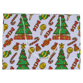 Merry & Bright Große Geschenktüte (Rückseite)