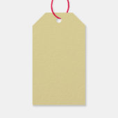 Merry & Bright | Grüne Pastel und Gold Geschenkanhänger (Rückseite)