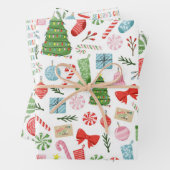Merry & Bright Holiday Cheer Packpapier Blätter (Beispiel)