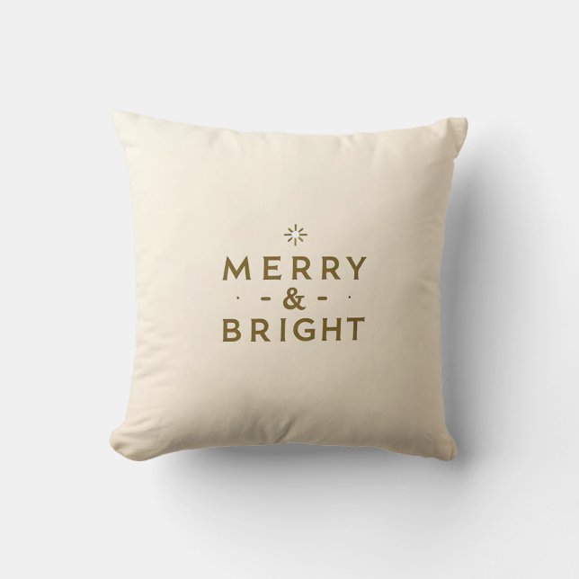Merry & Bright Holiday Dekorative Kissen (Vorderseite)
