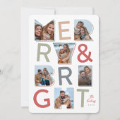 Merry & Bright Holiday Foto Collage (Vorderseite)