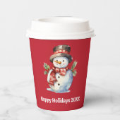 Merry & Bright Holiday Paper Cup Pappbecher (Rückseite)