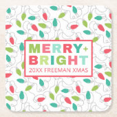 Merry + Bright Holiday Paper Untersetzer (Vorderseite)