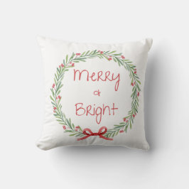 Merry & Bright Holiday Pillow Kissen