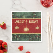 Merry & Bright Holiday Serviette (Beispiel)