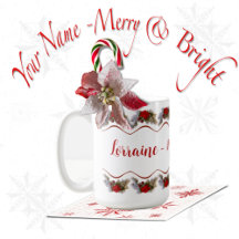 Merry & Bright Holiday Tasse