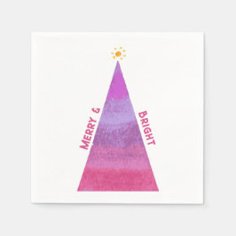 Merry & Bright Holiday Tree Serviette