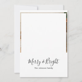 Merry & Bright Holiday Weihnachtskarte Feiertagskarte