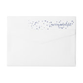 Merry & Bright Holiday Wraparound Address Label (Rückseite)