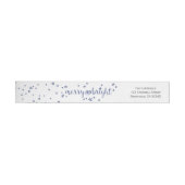 Merry & Bright Holiday Wraparound Address Label (Person)