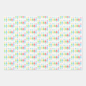 Merry & Bright Holiday Wrapping Paper Geschenkpapier Set (Vorderseite 2)