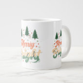 Merry & Bright Jumbo Tasse (Vorderseite Rechts)